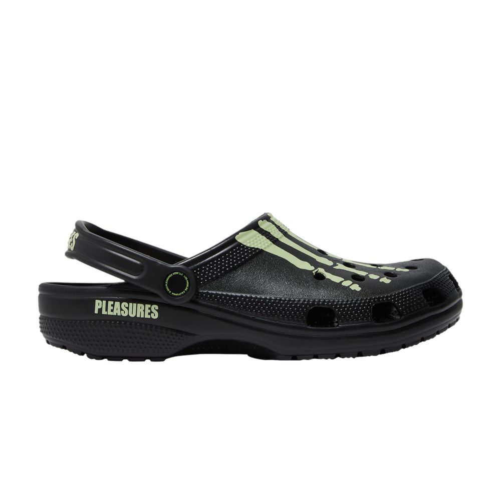 Crocs Pleasures x Classic Clog 'Skeleton - Glow in the Dark' | Black | Men's Size 11