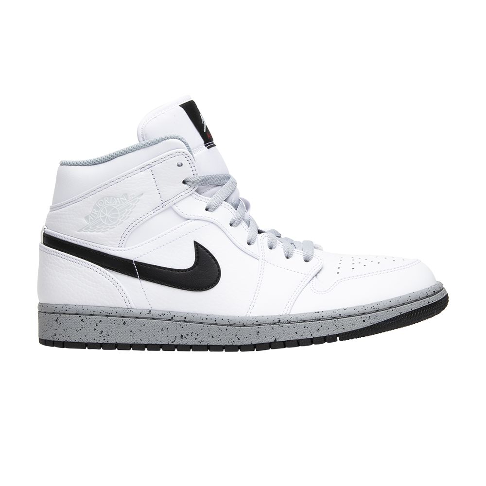 Air Jordan 1 Mid 'White Cement' | Men's Size 9