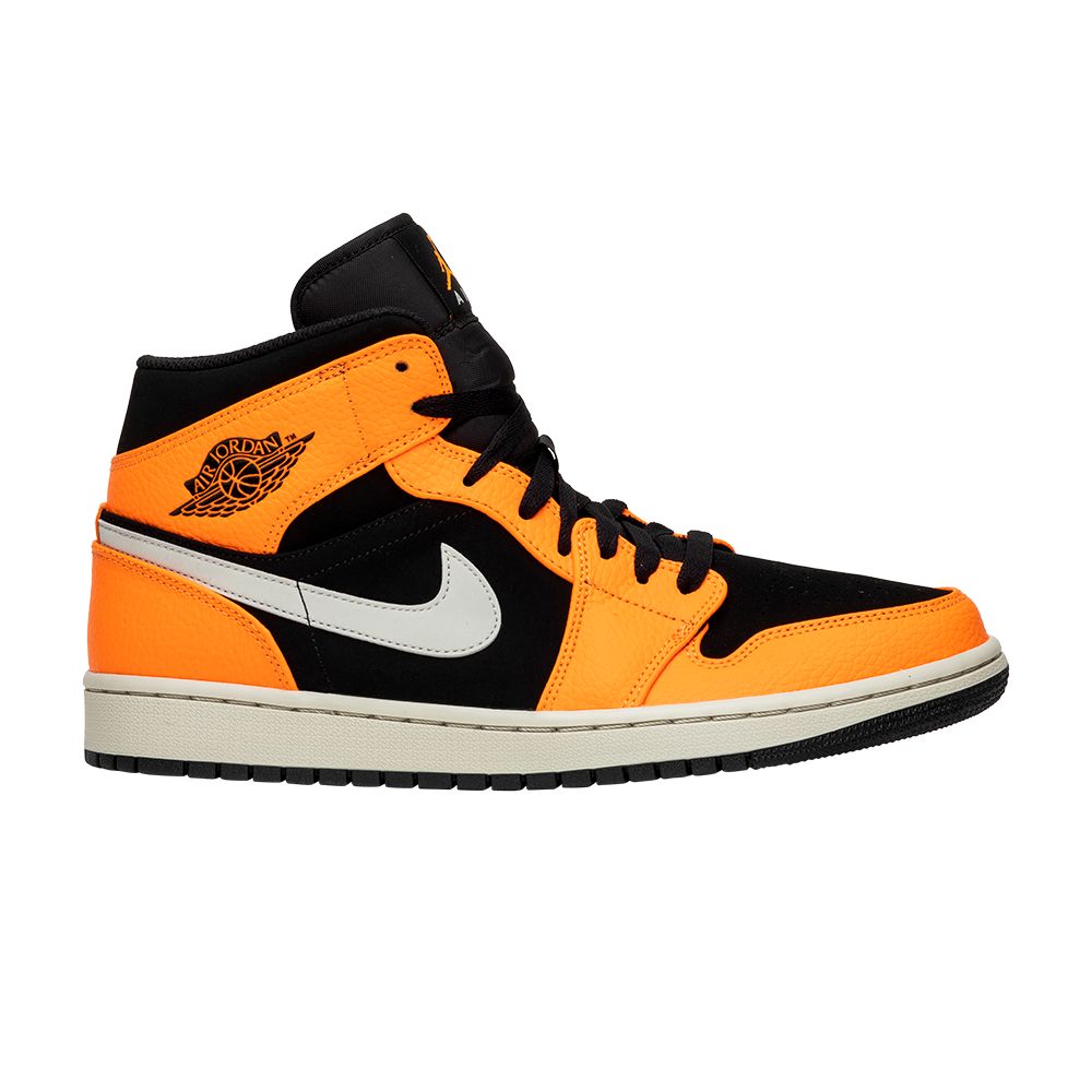Air Jordan 1 Mid 'Black Cone' | Orange | Men's Size 11