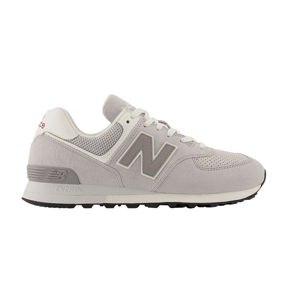 Pre-owned New Balance 574 'rain Cloud White' In Grey