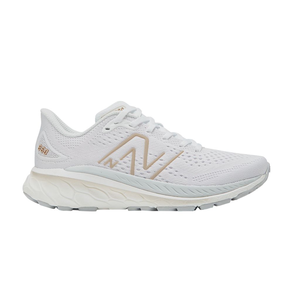 Click to view more detailed imagery on our partner's website Pre-owned New Balance Wmns Fresh Foam X 860v13 'white Light Gold Metallic'