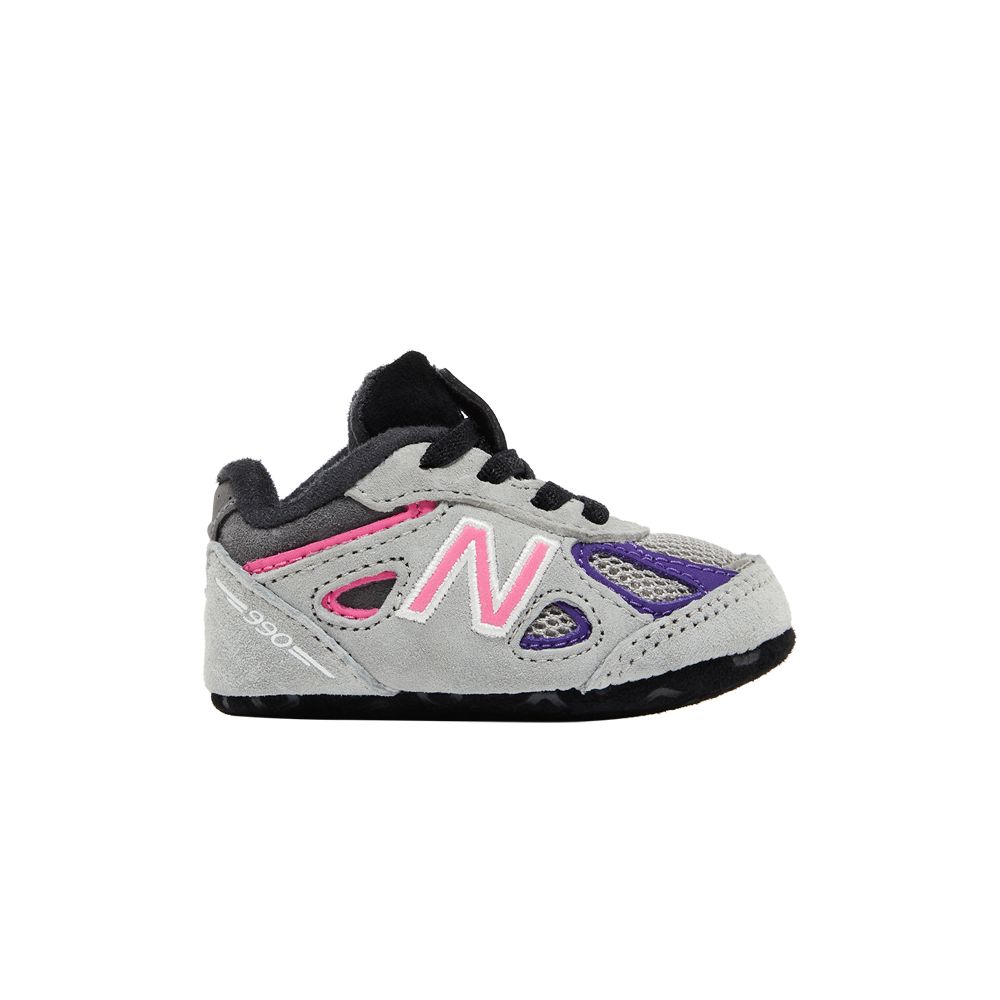 Pre-owned New Balance Kith X United Arrows & Sons X 990v4 Crib | Grey | Infant Size 2 In Gray