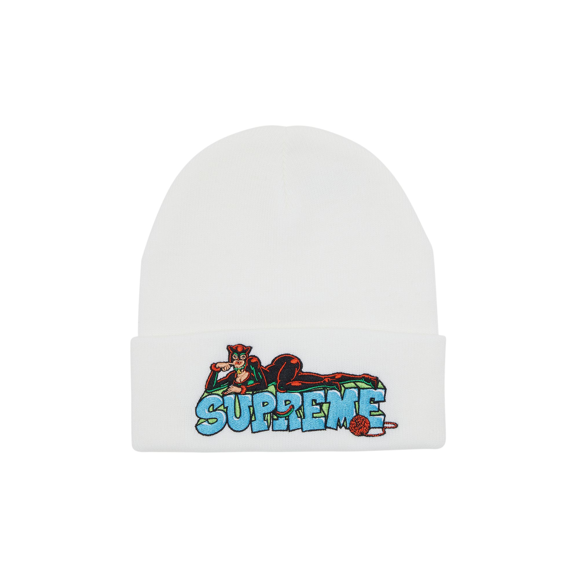 Supreme Catwoman Beanie 'White' | Men's Size Onesize