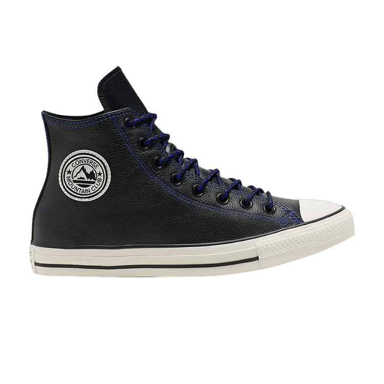 Buy Chuck Taylor All Star High Tumbled Leather Black Hyper Royal 165959C GOAT CA