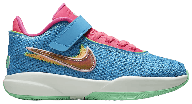 Blue and pink lebrons clearance