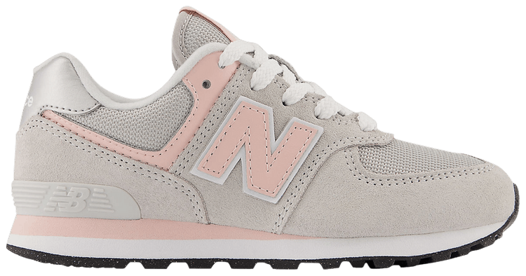 New Balance 574 Little Kid Wide Core Pack   Rain Cloud Pink Haze