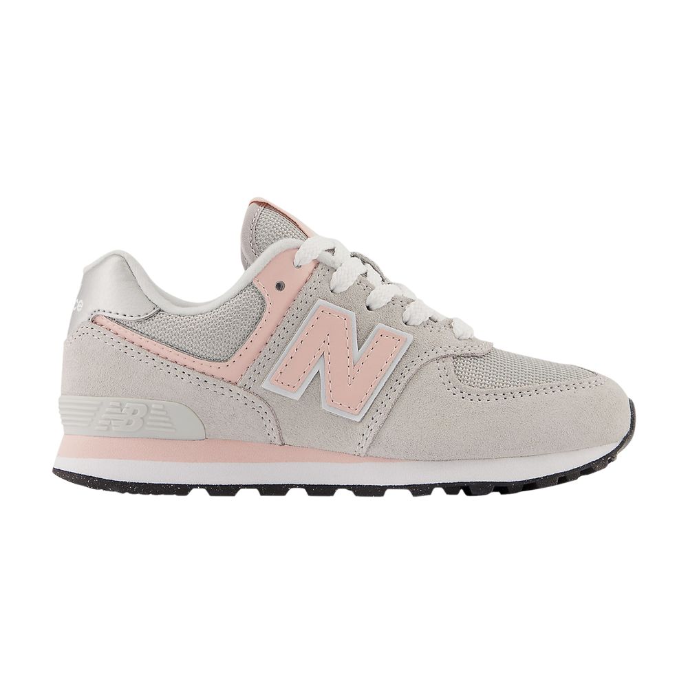 Pre-owned New Balance 574 Little Kid Wide 'core Pack - Rain Cloud Pink Haze' | Grey | Kid's Size 1 In Gray