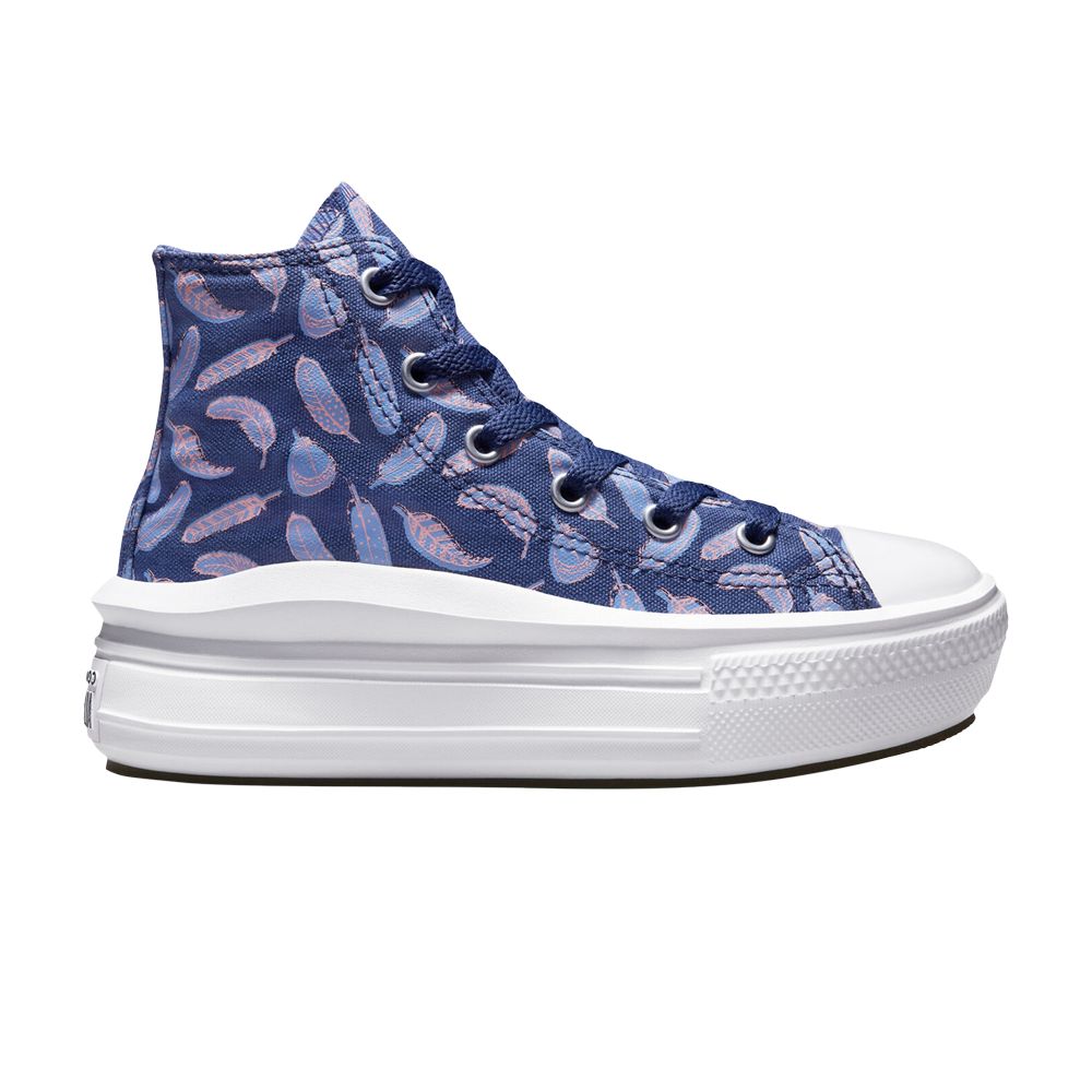 Pre-owned Converse Chuck Taylor All Star Move Platform High Ps 'feathers' | Purple | Kid's Size 13