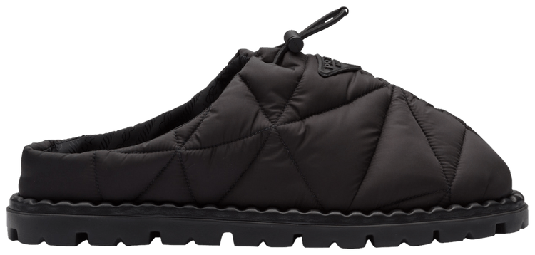Prada Quilted Nylon Sandal Black
