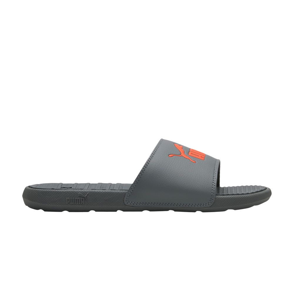 Pre-owned Puma Cool Cat Slides 'castlerock Nasturtium' | Black | Men's Size 7