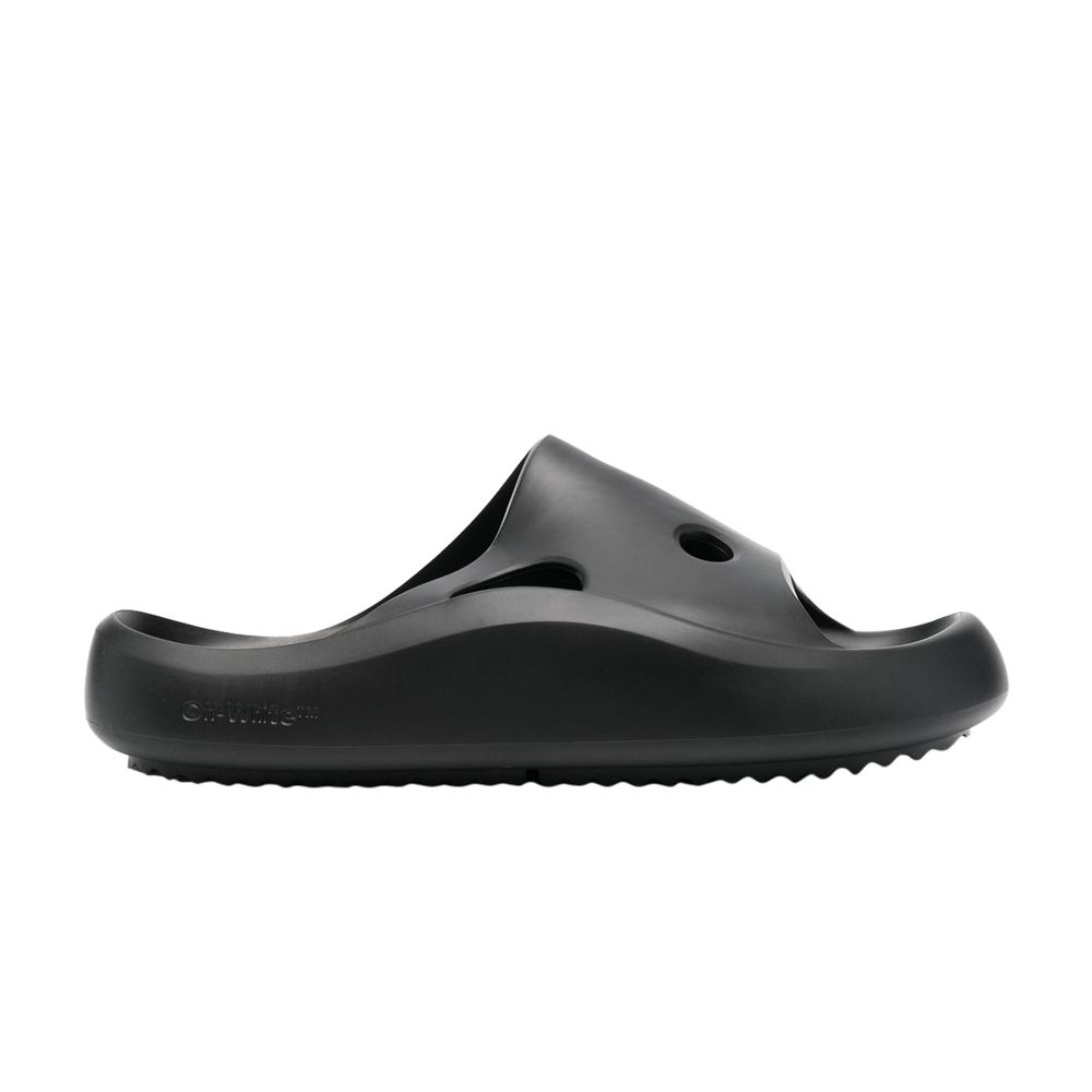 Off-White Off-White Meteor Rubber Sliders 'Black' | Men's Size 46