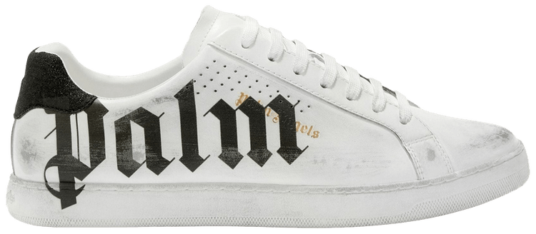 スニーカー PALM ANGELS Men Sneakers PMIA056F22LEA0030118B WHITE Buy Palm Angels Palm One 'Distressed - White Black