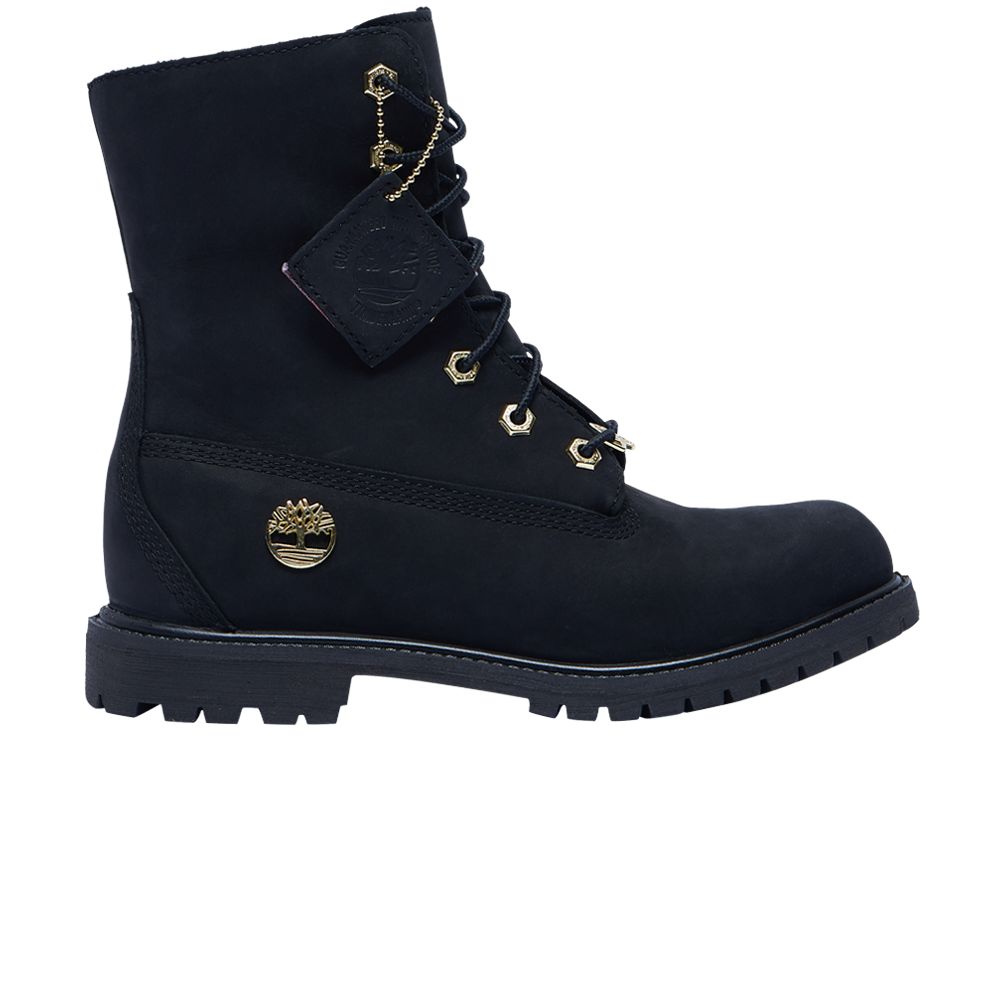 Pre-owned Timberland Wmns Authentic Fleece Fold Down 'black' | Women's Size 10