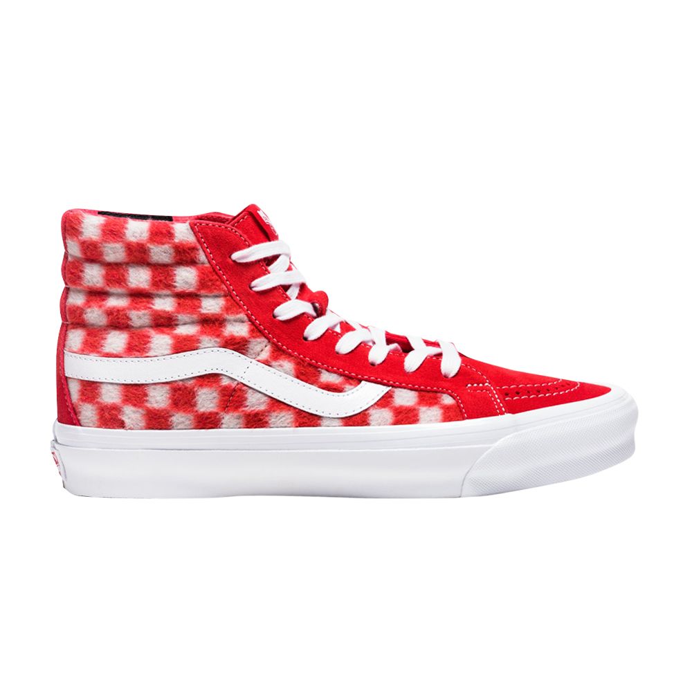 Pre-owned Vans Concepts X Og Sk8-hi Lx 'question The Answers - Flame Scarlet' In Red