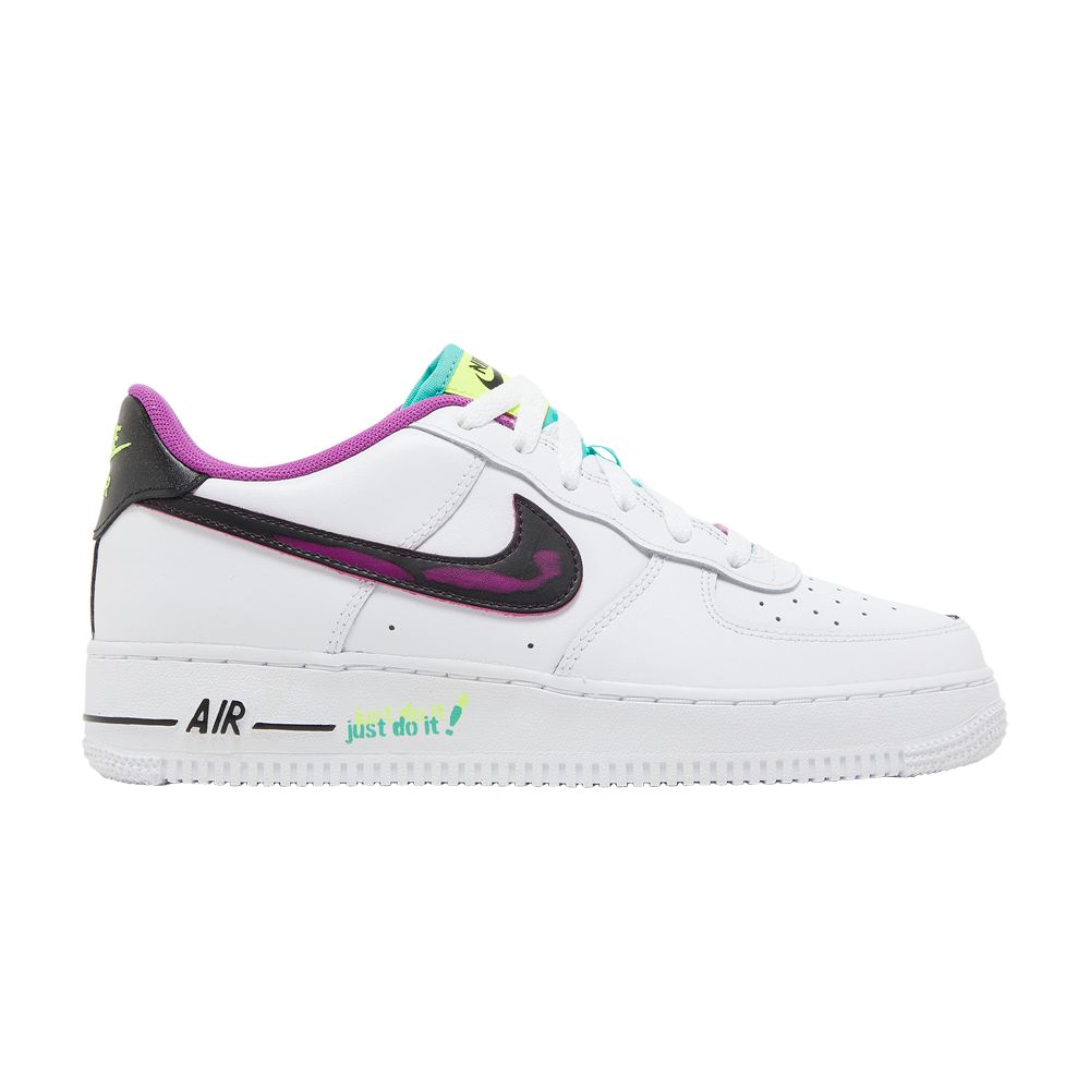Pre-owned Nike Air Force 1 Lv8 Gs 'just Do It!' | White | Kid's Size 6