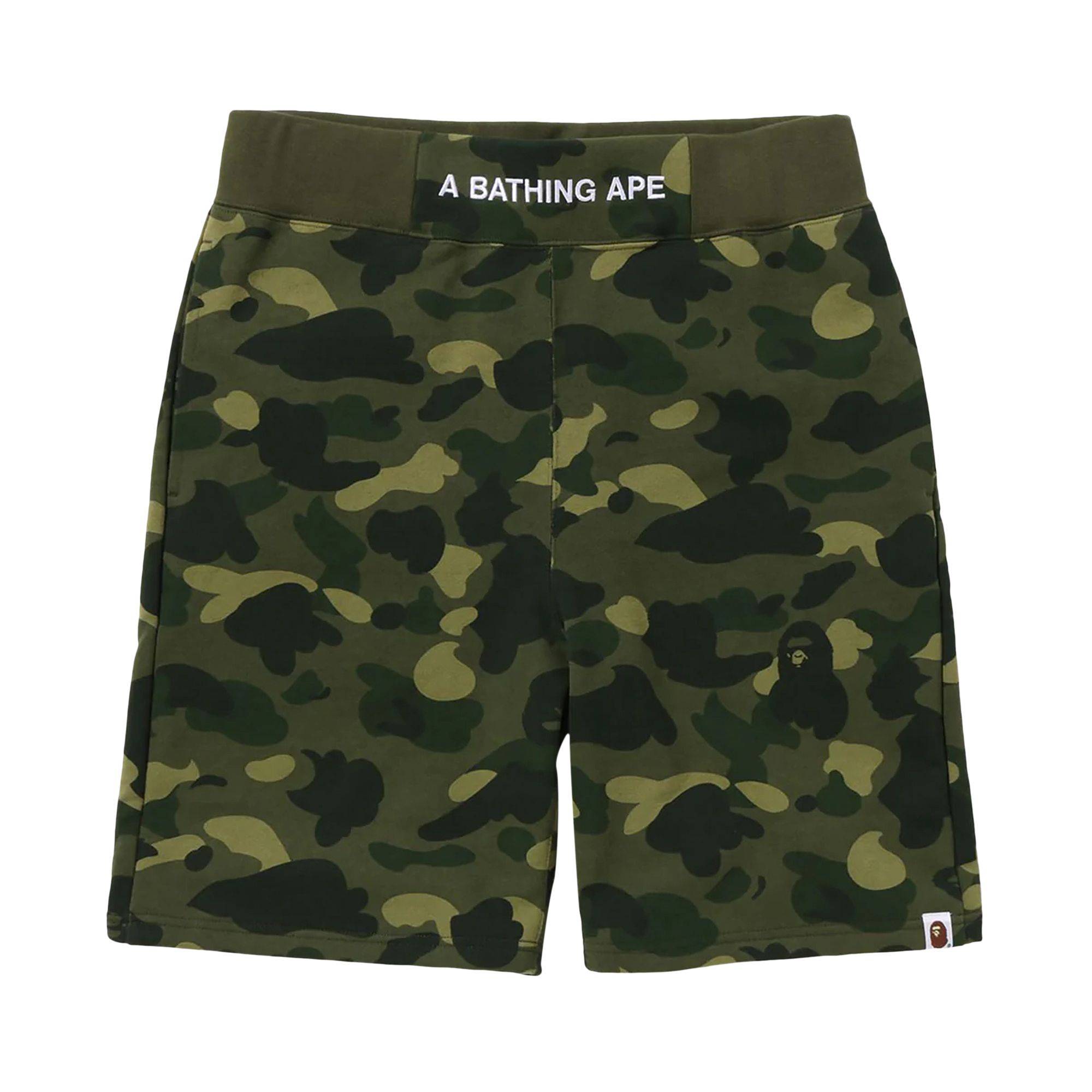 Pre-owned Bape Color Camo Sweatshorts 'green'