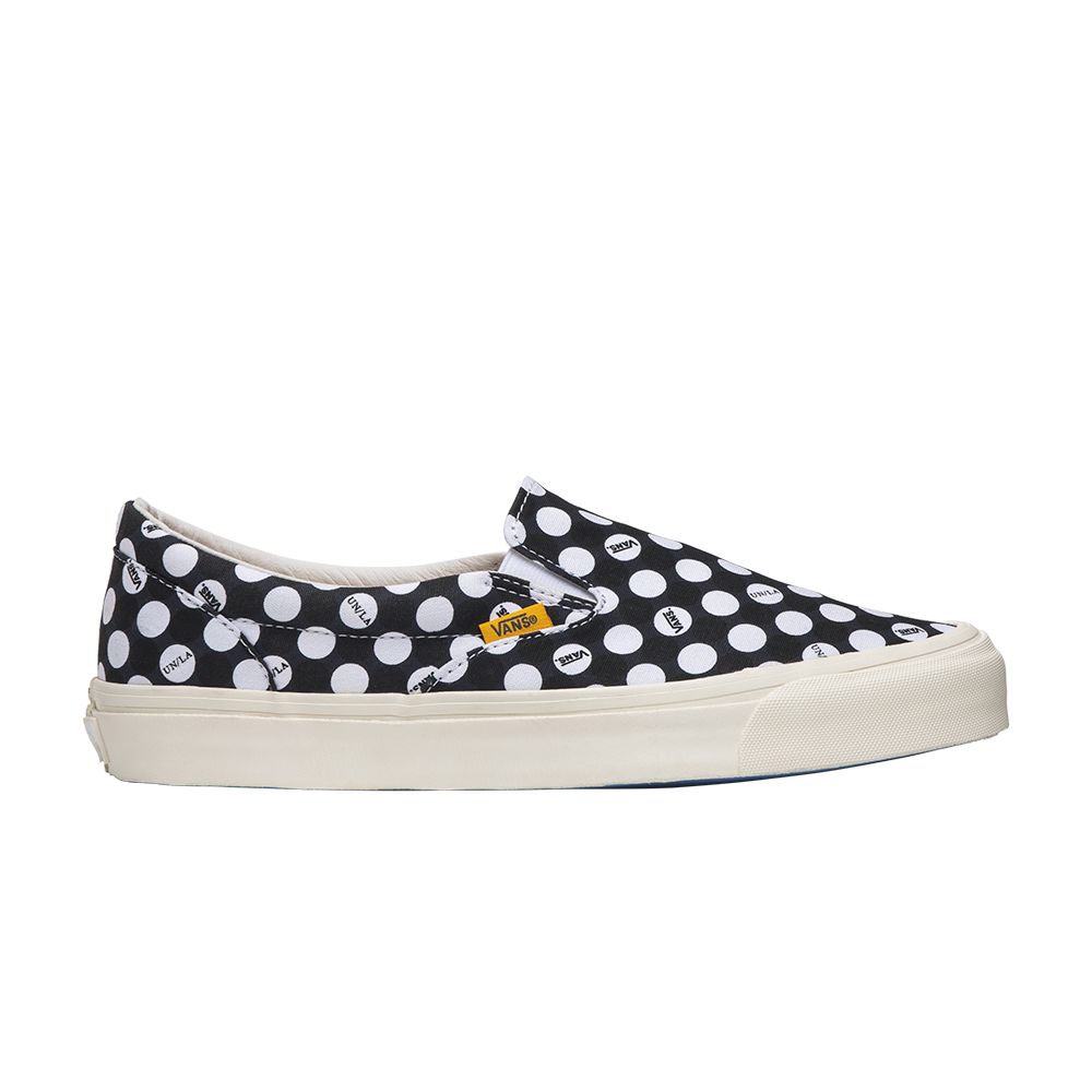 Pre-owned Vans Union X Og Classic Slip-on 'dots' | Black | Men's Size 9.5