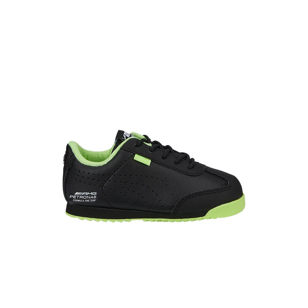 Pre-owned Puma Mercedes-amg Petronas F1 X Roma Via Infant 'black Fizzy Apple' | Infant Size 5