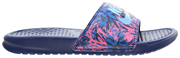 Buy Wmns Benassi JDI Print Slide Floral Coastal Blue 618919