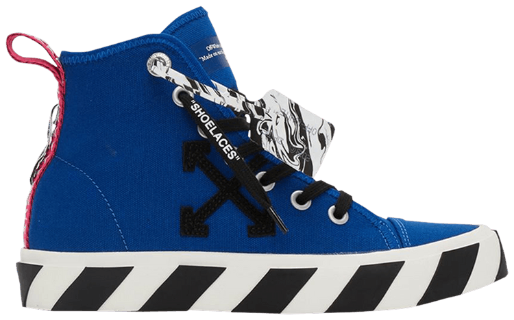 Off White Vulc Sneaker Mid Blue Black