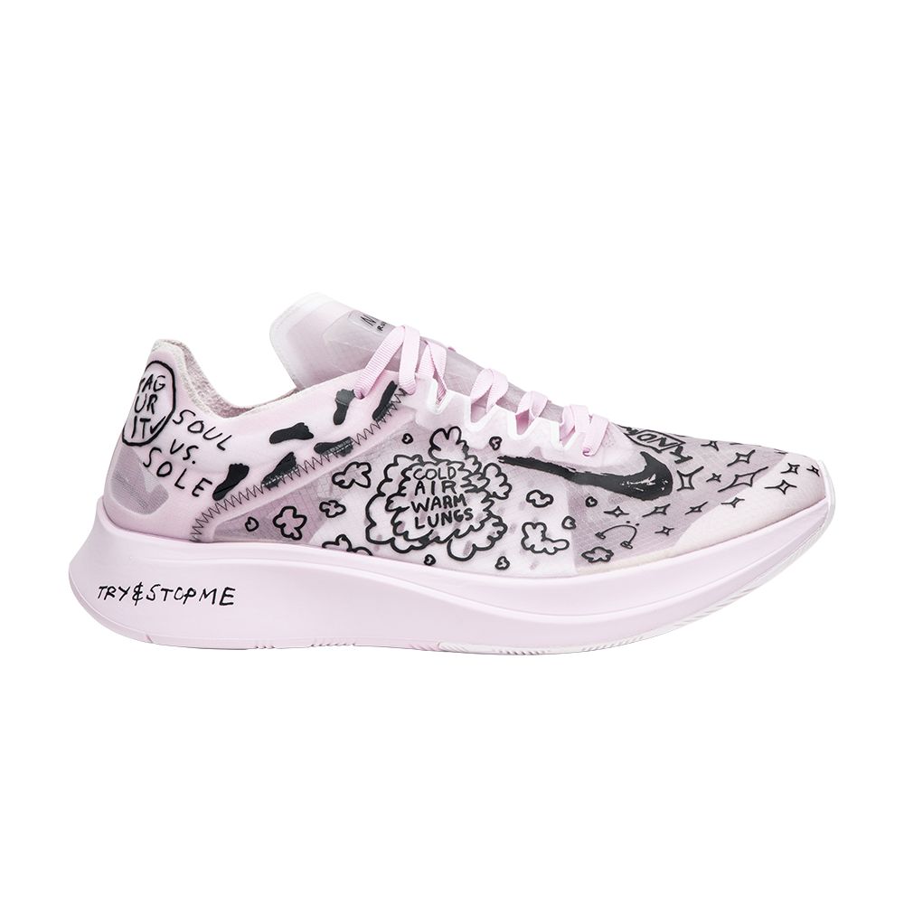 Nike Nathan Bell x Zoom Fly SP 'Doodles' | Pink | Men's Size 5.5