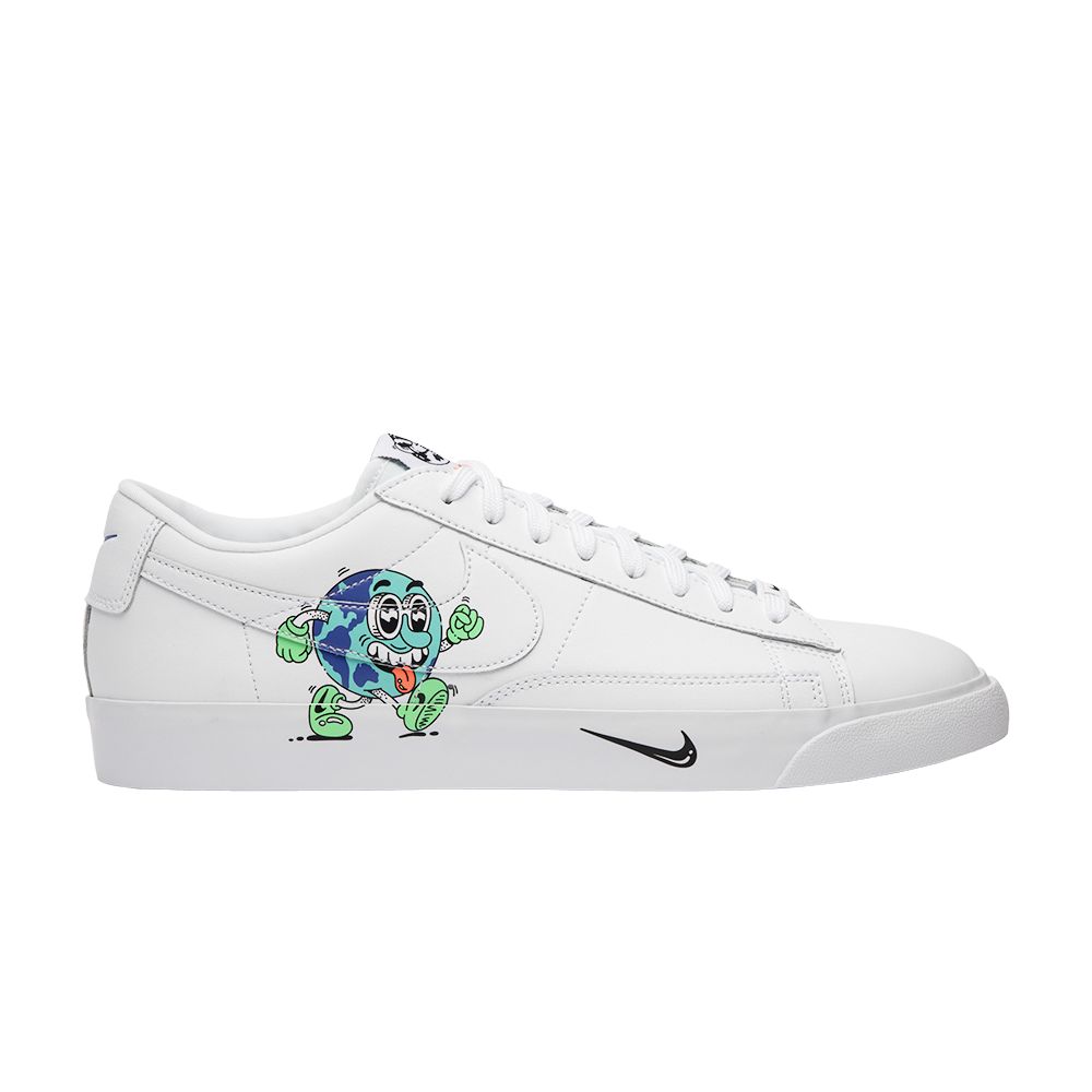 Nike Steven Harrington x Blazer Low Flyleather QS 'Earth Day' | White | Men's Size 8