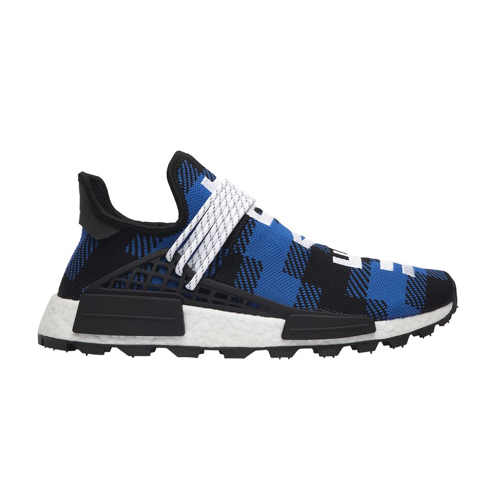 adidas Pharrell x Billionaire Boys Club x NMD Human Race Trail 'Blue Plaid' | Men's Size 11