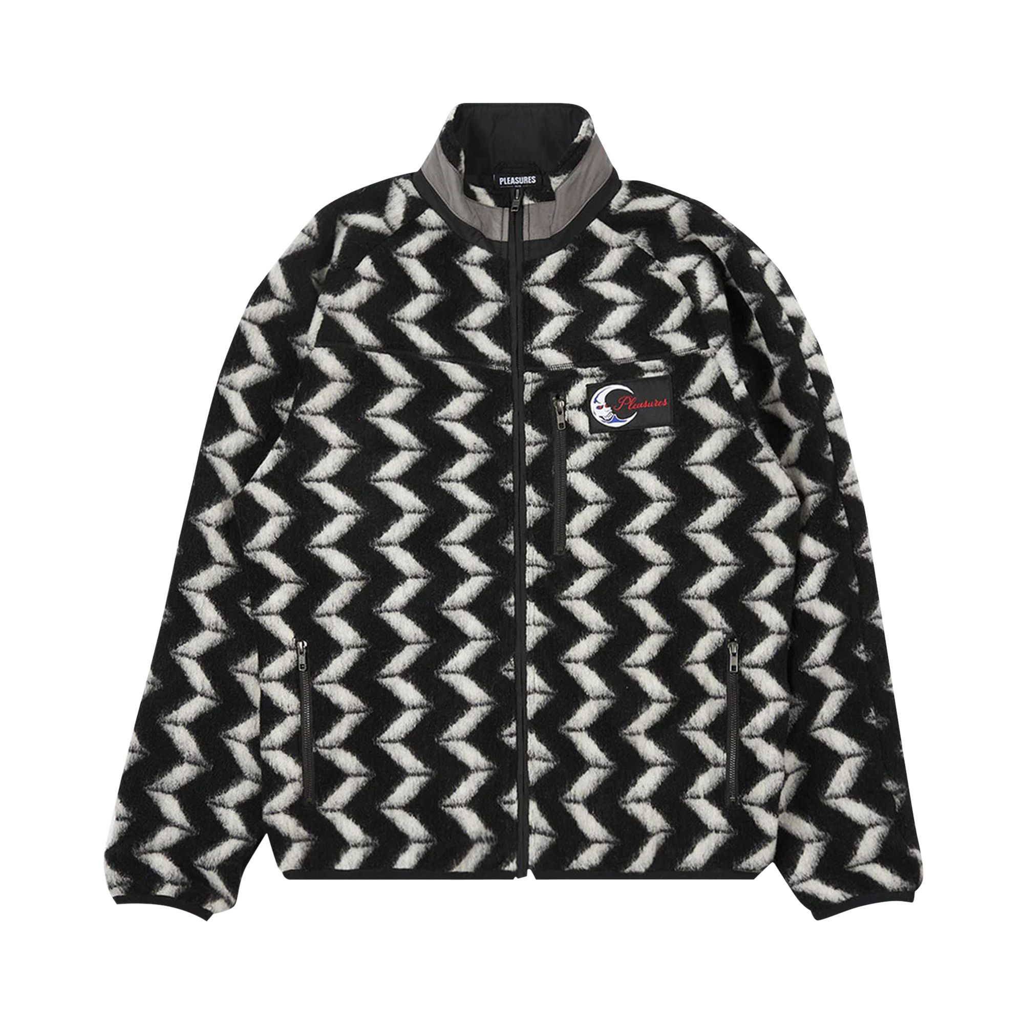 Pleasures Drifter Fuzzy Jacket 'Black' | Men's Size L
