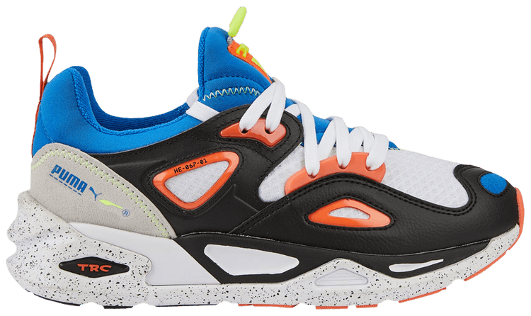 Puma TRC Blaze Jr Galaxy   Black Victoria Blue