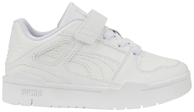 Puma Slipstream Leather Little Kid Triple White