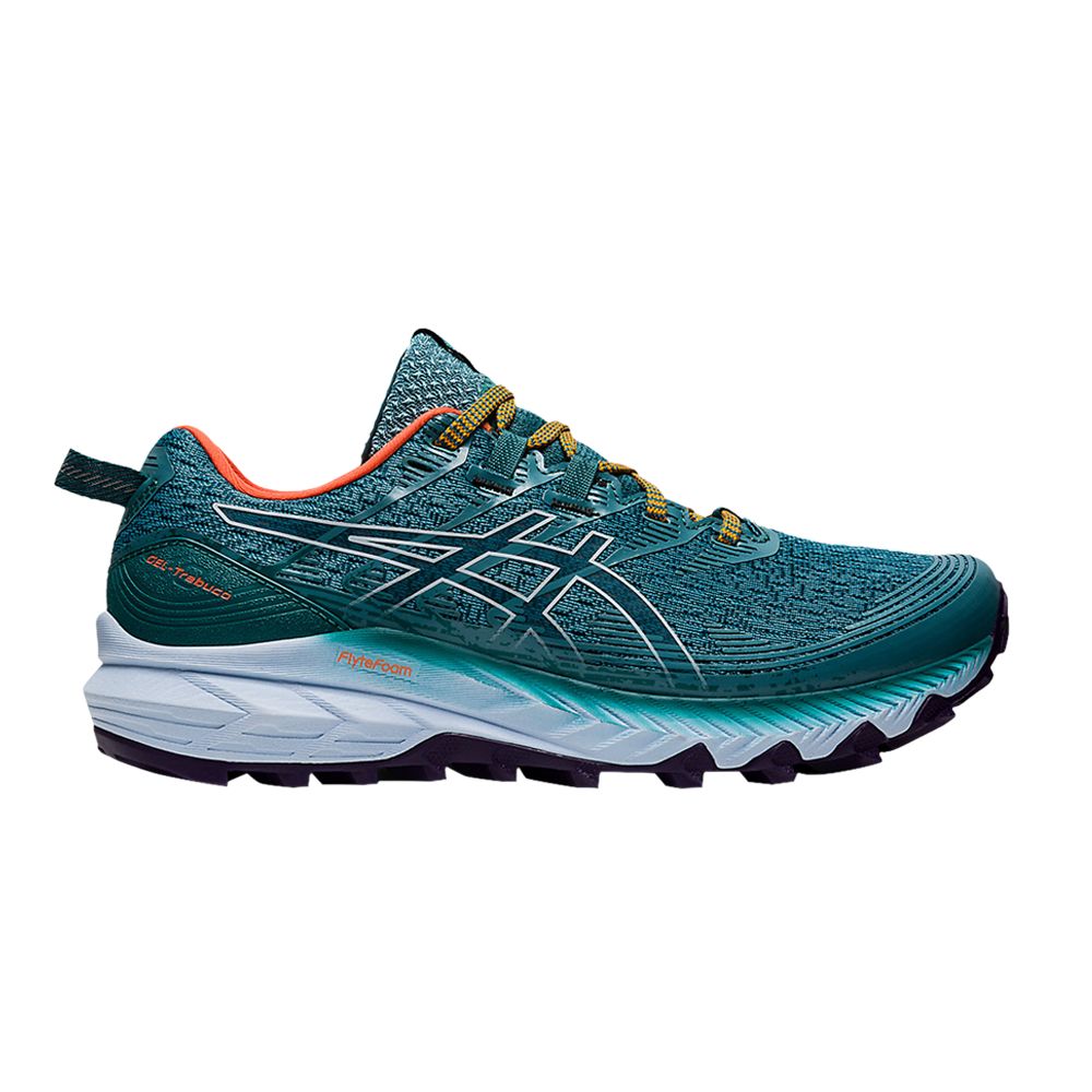 Pre-owned Asics Wmns Gel Trabuco 10 'misty Pine Soft Sky' In Blue