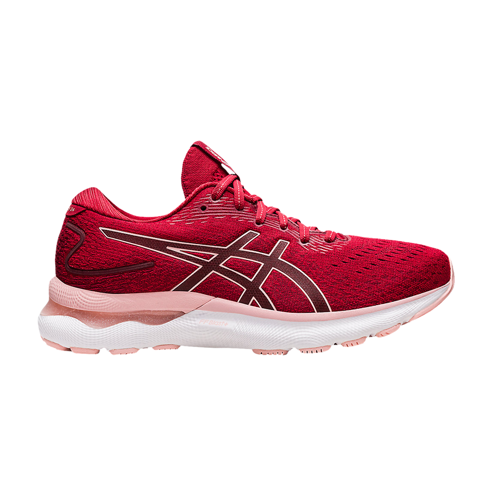 Pre-owned Asics Wmns Gel Nimbus 24 'cranberry Frosted Rose' In Red