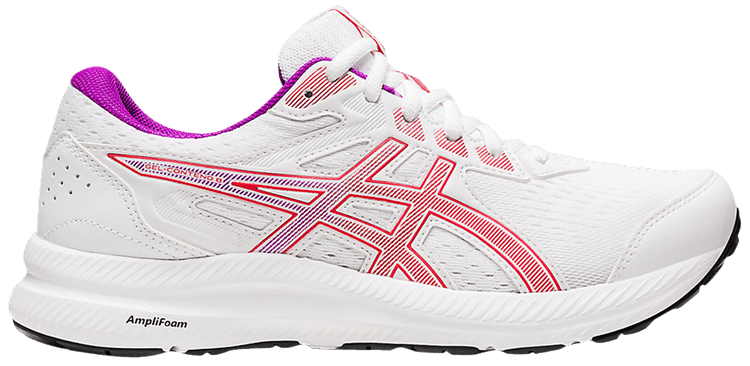 Asics Wmns Gel Contend 8 White Red Alert