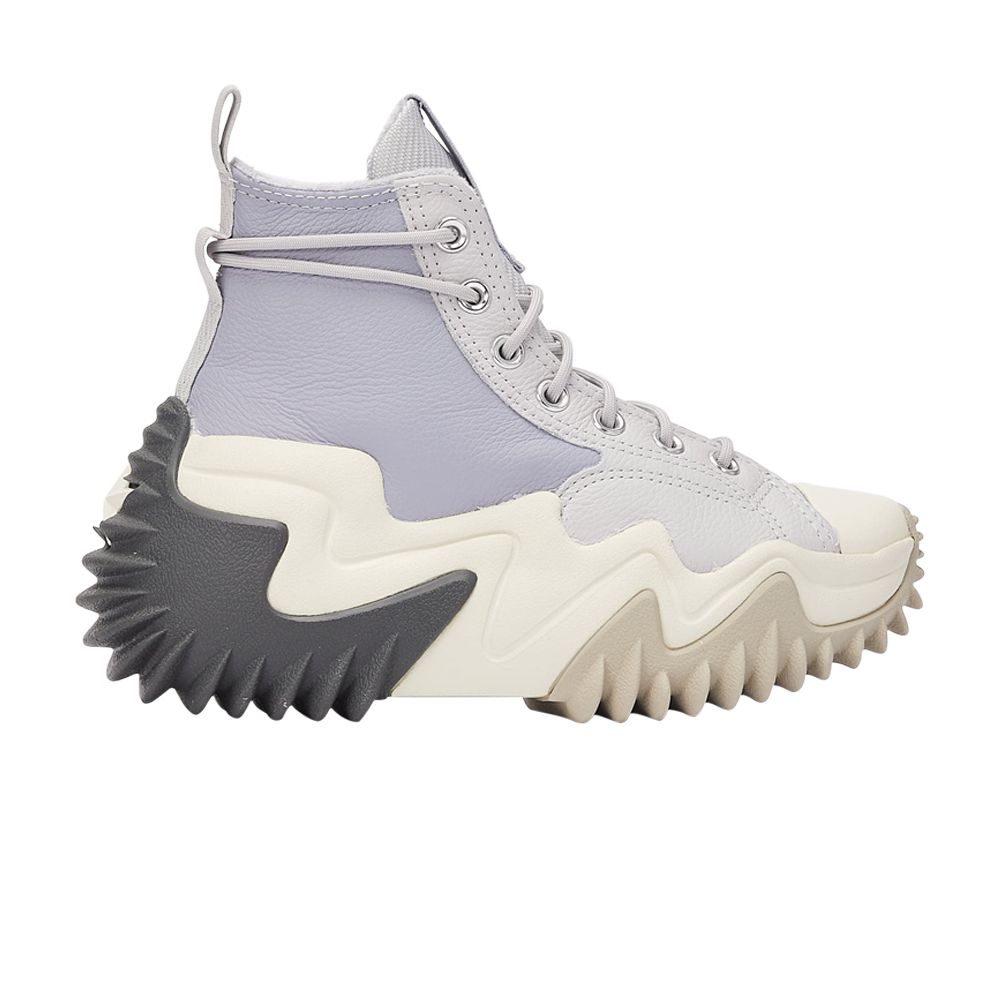 Pre-owned Converse Wmns Run Star Motion High 'gravel Stone' In Grey