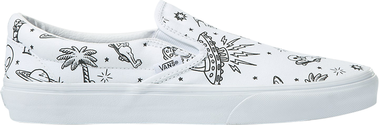 Vans Authentic Unidentified U-Paint White Skate Shoes