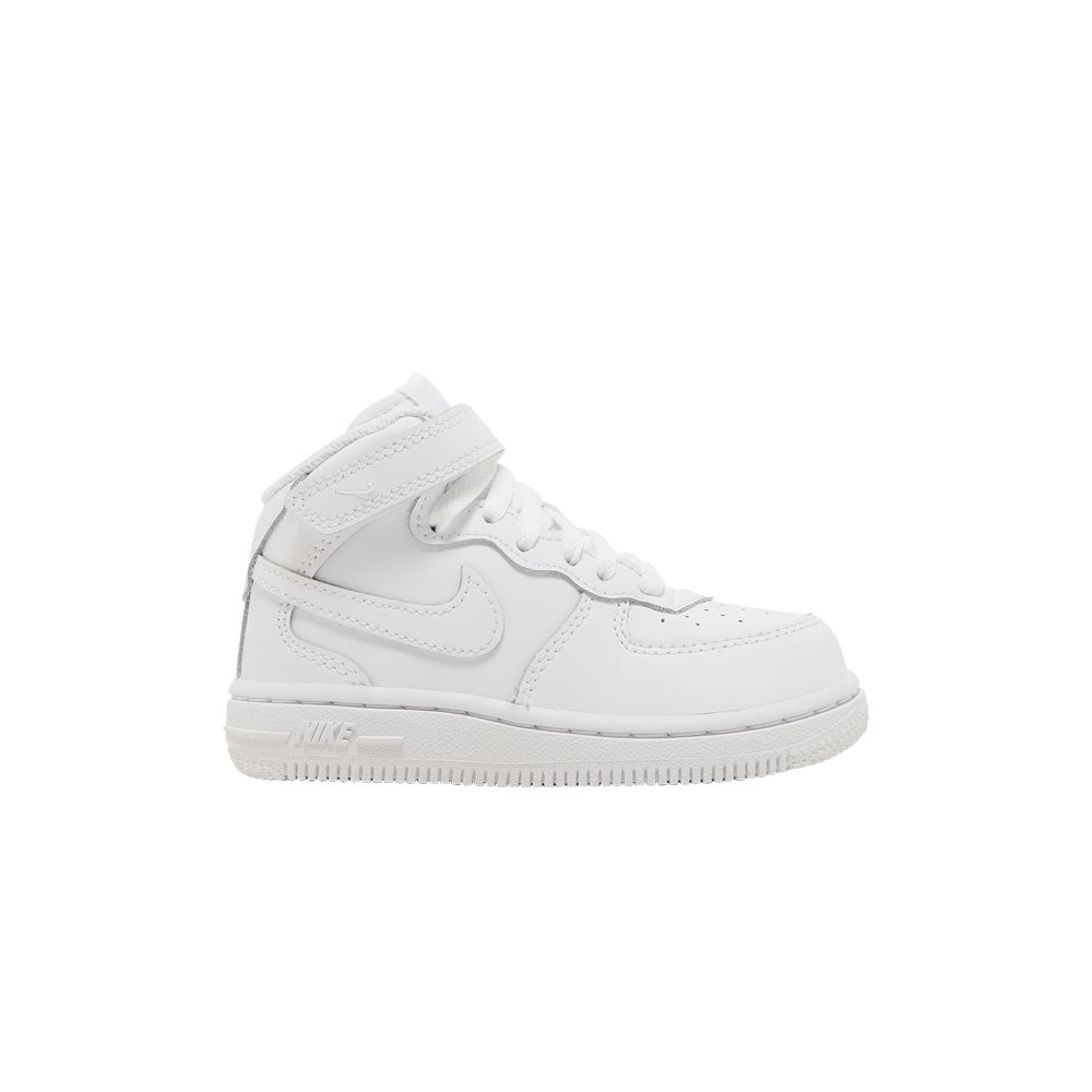 Pre-owned Nike Air Force 1 Mid Td 'triple White' | Infant Size 5