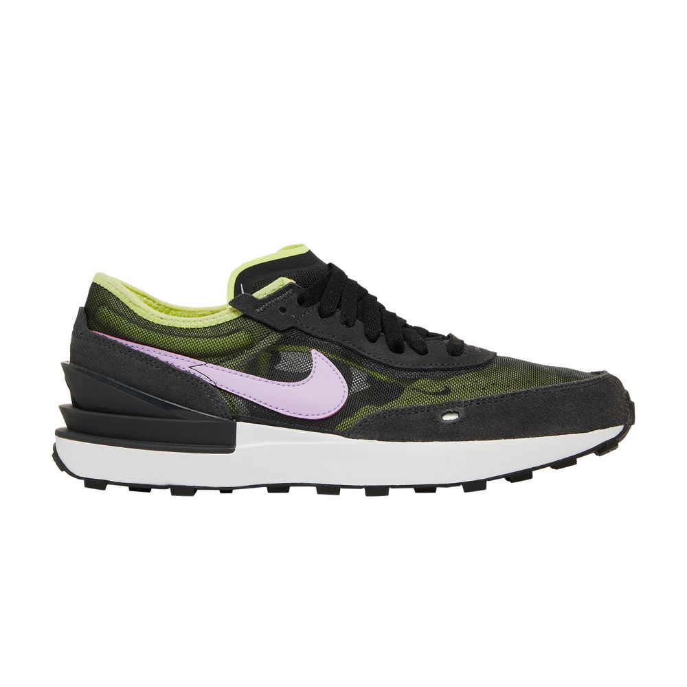 Pre-owned Nike Waffle One Gs 'light Lemon Twist Lilac' | Black | Kid's Size 5.5