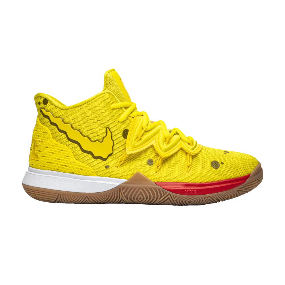 Pre-owned Nike Spongebob Squarepants X Kyrie 5 Gs 'spongebob' | Yellow | Kid's Size 5