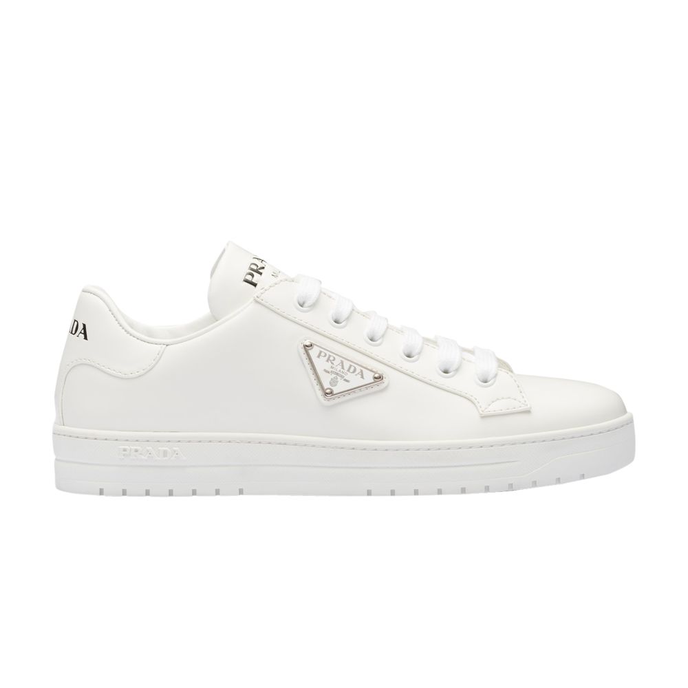 Pre-owned Prada Wmns Downtown Brushed Leather 'white' | Women's Size 7