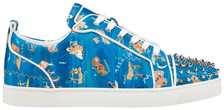 CHRISTIAN LOUBOUTIN / ルイ ジュニア デニム スニーカー Buy Christian Louboutin Louis Junior Spikes 'Odissey Print