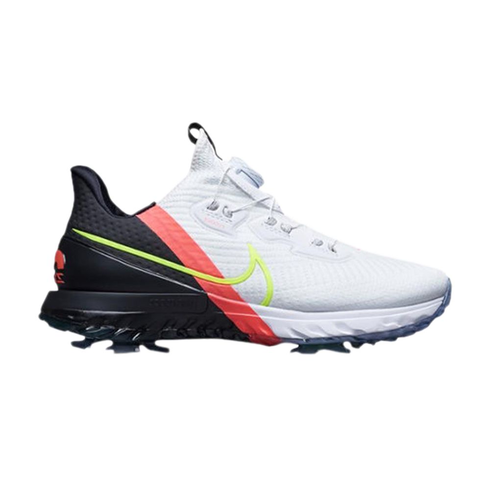 Click to view more detailed imagery on our partner's website Pre-owned Nike Air Zoom Infinity Tour Boa 'white Volt Flash Crimson'