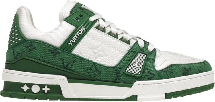 vuitton sneakers green and orange