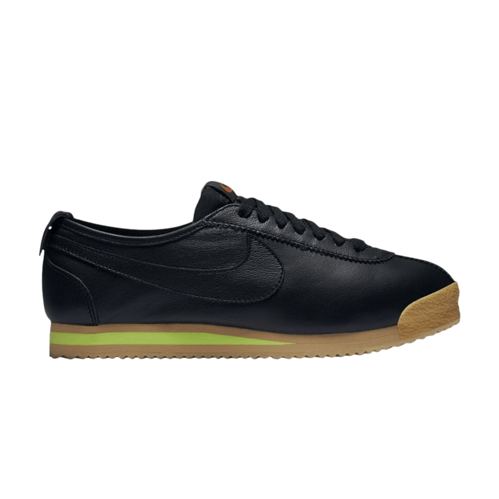 nike cortez black black gum