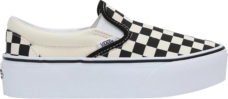 Vans Classic Slip-On Stackform Sneakers in checkerboard-Black