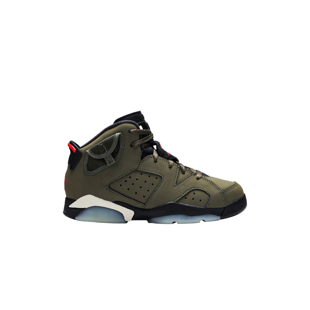 Travis Scott x Air Jordan 6 Retro PS 'Olive' | Green | Kid's Size 1.5