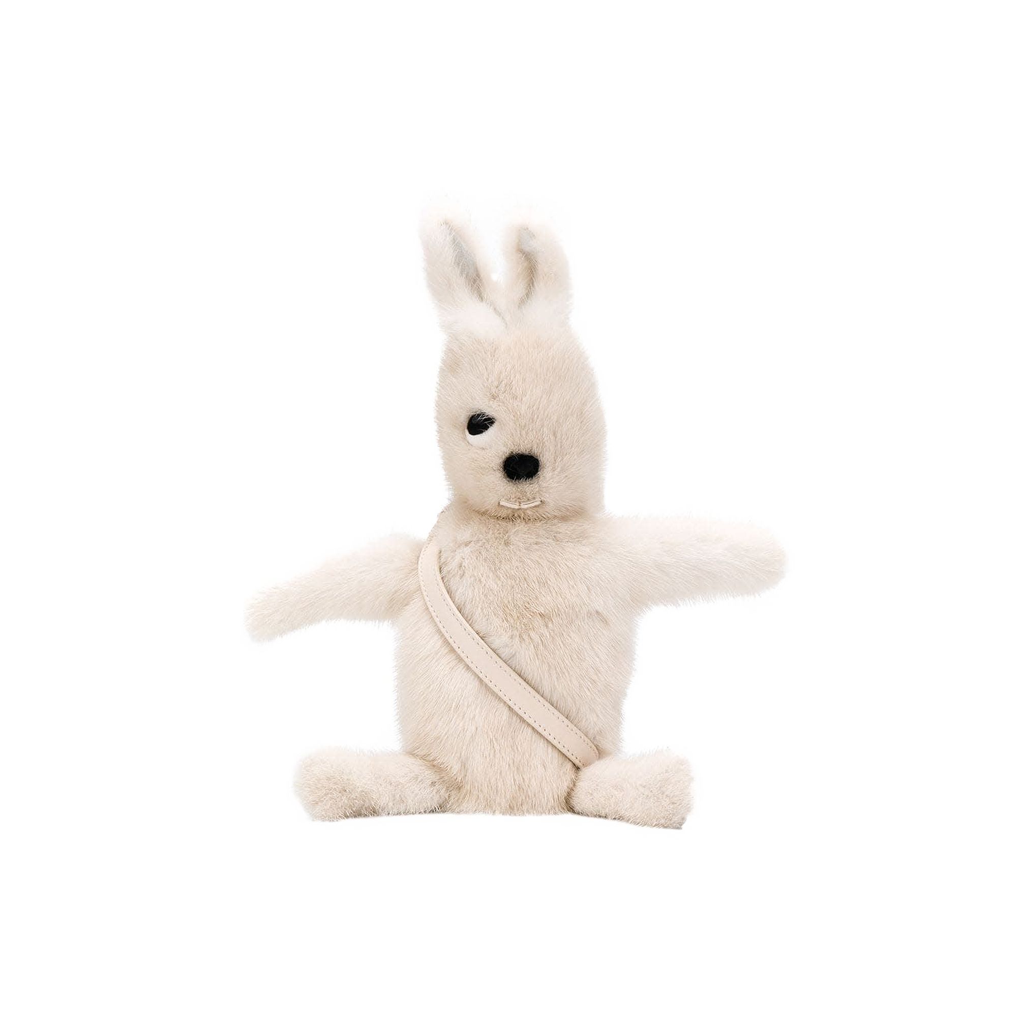 Pre-owned Rick Owens Hun Mink Fur Fat Bunny 'milk' | White | Men's Size Onesize