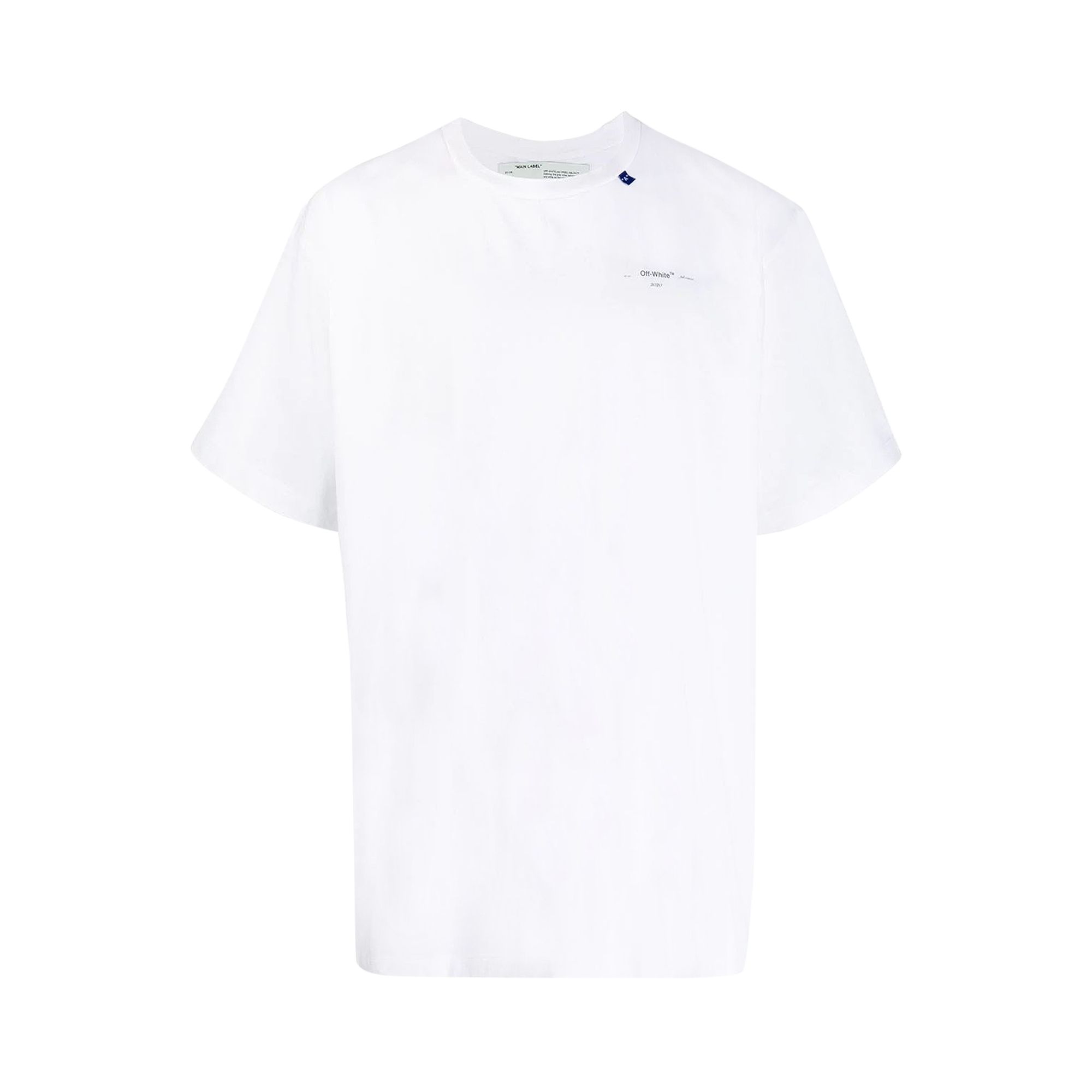 Pre-owned Off-white Unfinished Short Sleeve Over Tee 'white / Silver' | Men's Size Xs