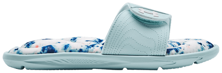 Under Armour Wmns Ignite 6 Graphic Footbed Slide Color Splash   Fuse Teal