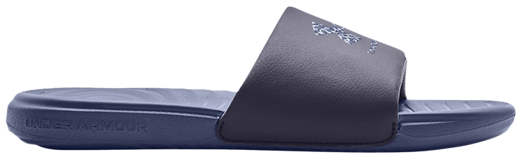 Under Armour Ansa Graphic Logo Slide Tempered Steel Aurora Purple