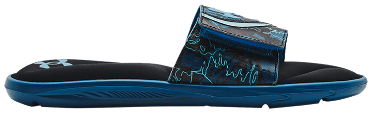 Under Armour Ignite 6 Graphic Strap Slide Cruise Blue Camo